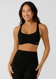 [Lorna Jane] Flex Appeal Moulded Sports Bra in Black, Size - XS XS Black