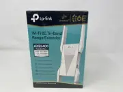 TP-Link - AXE5400 Tri-Band Mesh Wi-Fi 6E Range Extender - White