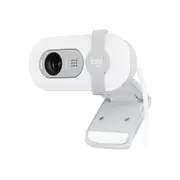 Logitech BRIO 90 Wired HD Webcam, 60 fps/1080p Live Streaming Camera with Auto Light Balancing, Integrated Privacy Lens Cap, Built-in Microphone, White