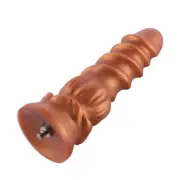 HiSmith 8.5" Silicone Golden Monster Dildo KlicLok Attachment Sex Machine Anal