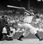 Larry Doby Centerfielder Of The Cleveland Indians 1940S Old Baseball Photo
