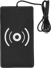 10W Car Wireless Antislip Cell Phone Fast Charging Pad Mat Holder Portable Universal with Fast Charging Technology Non Slip Design Firmly Attached to Car Convenient to Use and