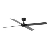 Energy-Saving Ceiling Fan with Remote Control Rudder Black Dc Fan 132 CM