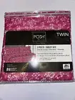Posh Home twin two-piece sheet set 1 Fitted Sheet 1 Pillow Case New Pink Roses