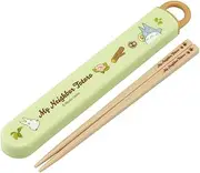 Skater ABS2AMAG-A Bento Chopsticks Case Set, 6.5 inches (16.5 cm), Antibacterial Treatment, My Neighbor Totoro Cat Bus, Studio Ghibli, Easy to Open Slide Type, Made in Japan