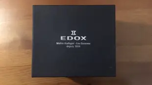 EDOX Les Vauberts 經典都會腕錶-白x金框/39mm