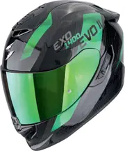 Scorpion EXO-1400 Evo II Carbon Air Platted Helmet, black-green, Size 2XL for Men Black Green