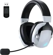 Gaming Headset Wireless,Wireless Headset with Microphone,Lossless Audio Over