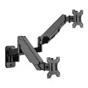 Brateck Dual Monitor Wall-Mounted Gas Spring Monitor Arm - 17"-32"