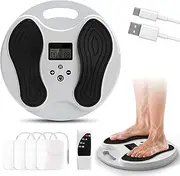 NMES Foot Stimulator, EMS Foot Massager with 4 TENS Unit Muscle Stimulator Pads for Neuropathy