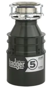 InSinkErator BADGER5 1/2 HP 1725 RPM Steel Continuous Feed Garbage Disposal