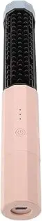 WOONEKY Cordless Hair Straightening Comb Heated Brush Rechargeable for Women and Men Travel-friendly Hair Straightener Brush