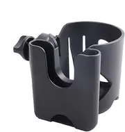 Drink Holder - Wheelchair Drink Holder, Adjustable 2-in-1 Scooter Cup Phone Holder | Pram Organiser, Mobile Phone Cup Cover, 360° Rotating Pram Mobile Phone Holder for Scooter