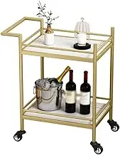Scandinavian Mobile Food Cart Hotel Commercial Wine and Tea Cart Home Restaurant Double Iron Trolley (Color : 3-Pack)