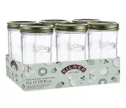 Kilner Wide Mouth Preserve Jar Set 6-Pieces, 500 ml