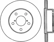 Centric Disc Brake Rotor-C-TEK Rear For 03-04 Subaru Impreza 121.47020 (for: Subaru)