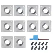 10x Square Carbide Inserts Replacement Cutters for Wood Lathe Turning DIY Tool