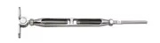 STAINLESS WALL MOUNT & HAND SWAGE STUD, 1/8" CB