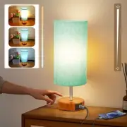Table Lamp with 3 Color Temperatures, Stepless Dimming Touch Lamp 1 Pack Green
