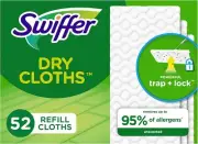 Swiffer Sweeper Dry Sweeping Pad Floor Cleaner Refills for Dust Mop 52 Count