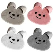 Silicone Foot Scrubber Rabbit Tub Mat Suction Cup Exfoliating Brush Cleaning Mat