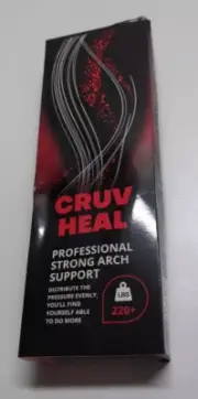 Cruv Heal 220+ lbs Plantar Fasciitis Arch Support Insoles Men /Woman Large