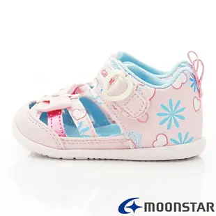 ★日本月星Moonstar機能童鞋-Carrot系列護趾涼鞋款CRB1134粉(寶寶段)
