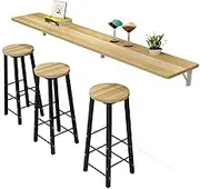 Bar Height Bar Table Nordic Wall-Mounted Bar Home Folding Partition Modern Dining Room Living Room Multifunctional Bar, Without Chairs Dining Table Coffee Table (Size : 100 * 40 * 2.5cm)