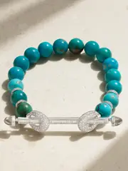 [Ananya] Ananya - Chakra 18-karat White Gold Multi-stone Bracelet - 16 16 Gold