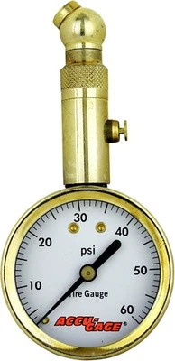 Accu-Gage by Milton Dial Tire Pressure Gauge with Swivel Angle Air Chuck -...