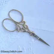 WASA Solingen 3-1/2" Filigree Embroidery Scissor, Cross Stitch, Germany