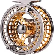 Fly Fishing Reel Large Arbor 2+1 BB with CNC-machined Aluminum Alloy Body and Spool in Fly Reel Sizes 5/6,7/8