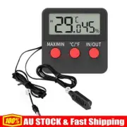 Digital Thermometer Hygrometer Humidity Meters W/ Probe for Egg Incubator -