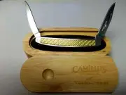 Camillus Yello Jaket 2 Blade Folding Knife with Wood Case IN SEALED PACK