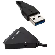 USB3.0 to 7+15Pin SATA 3.0 Adapter Cable 12V DC For 2.5" 3.5" HDD SSD Hard Disk