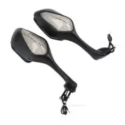 Rear View Mirrors LED Turn Signal Light White For Honda CBR1000RR 2008-2016 2010