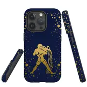 For iPhone 15 Pro Case, Shielding Cover, Aquarius Drawing