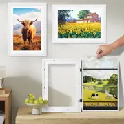 A3 Kids Art Photo Frame Children Drawings Project Artwork Picture Display white