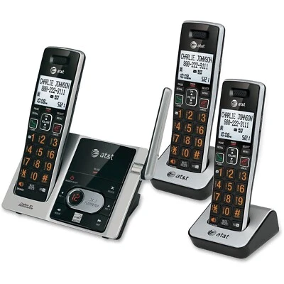 AT&T CL82313 3 Handset Cordless Phone Answering System w/Caller ID Call Waiting