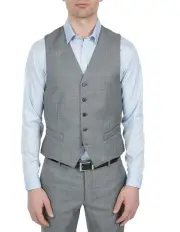 [Gibson] Slim Fit Grey Mighty Vest FGE645