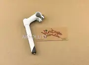 7" LONG GENUINE VINTAGE LOWRIDER STEEL STEM (SIZE 21.1MM) KP-2 IN WHITE.