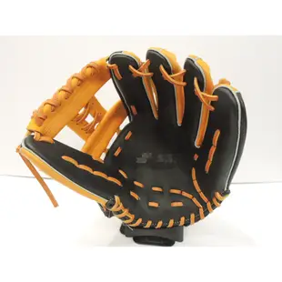 日本品牌 SSK 高級牛皮 全牛皮 棒壘球 野手手套 工字檔 橘/黑(SSK880E) 附贈手套袋