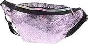 [CALLARON] Pack Mermaid Sequin Fanny Pack for Women Chic Crossbody Shoulder Bag Sparkly Waist Bag for Travel Parties Compact Convenient Design with Multiple Compartments