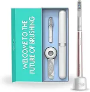 Smile Therapy Air Sonic Electric Toothbrush, 3 Modes, Travel Case, 2 Heads & Silicon Tongue Brush, Pink