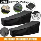 1/2pcs Sun Lounge Covers Outdoor Furniture Cover Heavy Duty Bed Cover Waterproof