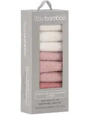 [Little Bamboo] Towelling Washer 10 Pack in Dusty Rose