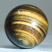 393g65mm Yellow Tiger Eye Sphere Large Crystal Ball Natural Quartz Healing Stone