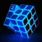 Blue Fluorescent Speed Cube 3X3X3 Glow in the Dark Luminous Magic Cube Puzzle To
