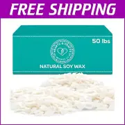 DIY Candle Making Set: 50 lbs Premium Soy Wax with Wicks & Melting Tools