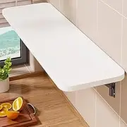 Collapsible Table Wood Wall Mounted Folding Desk Floating Foldable Work Table Hideaway Computer Desk Portable Hanging Desk for Kitchen(90x40cm/36x16in)